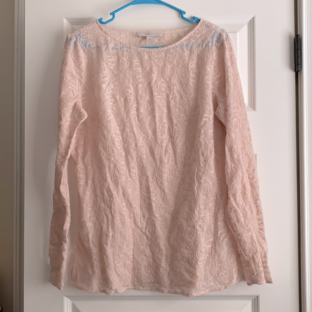 Loft Light Pink Blouse